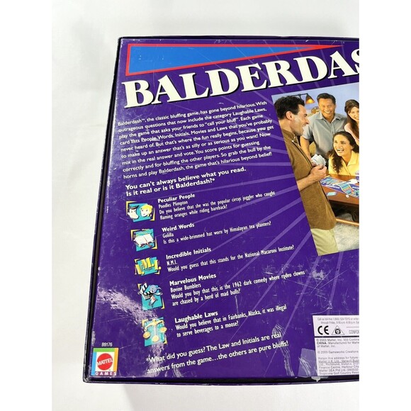 Balderdash The Classic Bluffing Board Game Hasbro Vintage 2003 - Picture 5 of 16